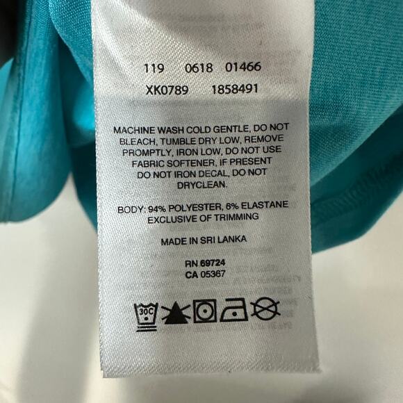 Columbia Women's LARGE Teal Activewear Shirt Top - NWOT - Picture 7 of 7